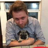 Picture of James Hayward - With Puppy
